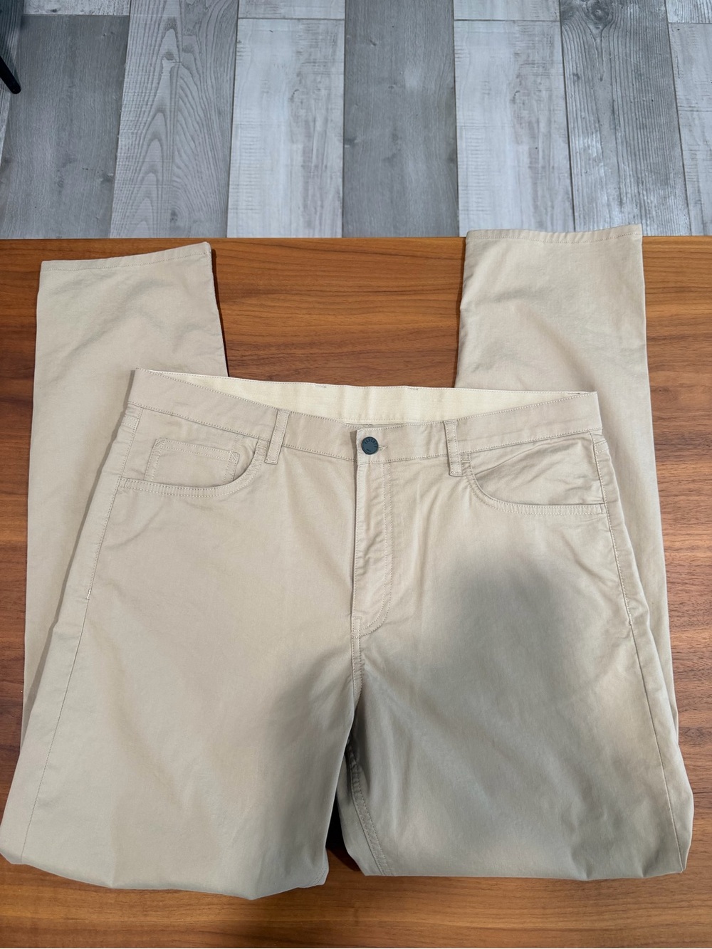 Faherty Brand Movement 5 Pocket Pant Island West Khaki 36x32